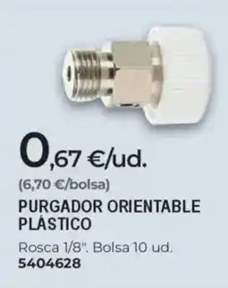 BigMat Purgador orientable plástico oferta