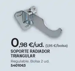 BigMat Soporte radiador triangular oferta