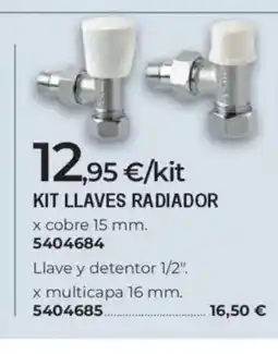 BigMat Kit llaves radiador oferta