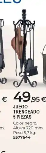 BigMat Juego trenceado 5 piezas oferta