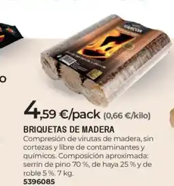 BigMat Briquetas de madera oferta