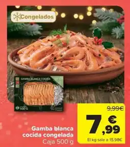 Carrefour Market Gamba blanca cocida congelada oferta