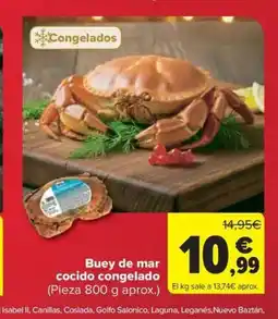 Carrefour Market Buey de mar cocido congelado oferta