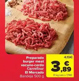 Carrefour Market CARREFOUR Preparado burger meat vacuno-cerdo oferta