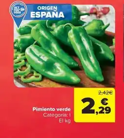Carrefour Market Pimiento verde oferta