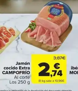 Carrefour Market CAMPOFRÍO Jamón cocido Extra oferta