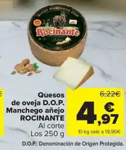 Carrefour Market ROCINANTE Quesos de oveja D.O.P. Manchego añejo oferta