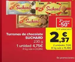 Carrefour Market SUCHARD Turrones de chocolate oferta