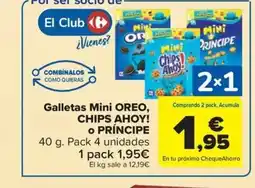 Carrefour Market OREO, CHIPS AHOY! O PRÍNCIPE Galletas Mini oferta