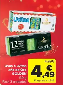 Carrefour Market GOLDEN Uvas o uvitas año de Oro oferta