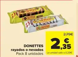 Carrefour Market DONETTES rayados o nevados oferta