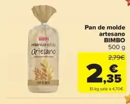 Carrefour Market BIMBO Pan de molde artesano oferta