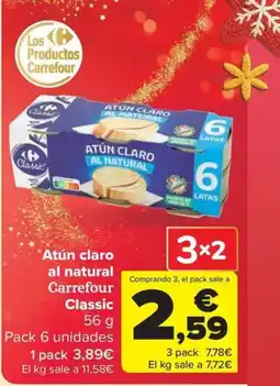 Carrefour Market CARREFOUR CLASSIC Atún claro al natural oferta