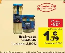 Carrefour Market CIDACOS Espárragos oferta