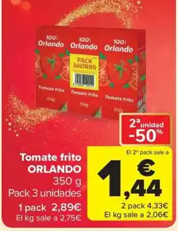 Carrefour Market ORLANDO Tomate frito oferta