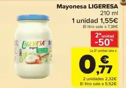 Carrefour Market LIGERESA Mayonesa oferta