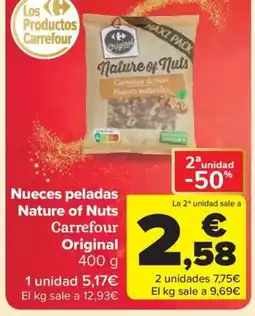 Carrefour Market CARREFOUR ORIGINAL Nueces peladas Nature of Nuts oferta