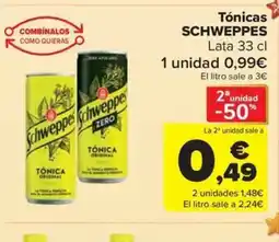 Carrefour Market SCHWEPPES Tónicas oferta