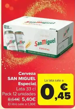 Carrefour Market SAN MIGUEL Cerveza oferta