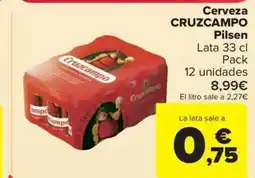 Carrefour Market CRUZCAMPO Cerveza oferta