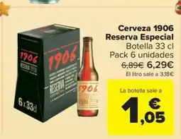 Carrefour Market Cerveza 1906 Reserva Especial oferta