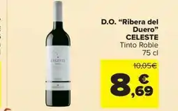 Carrefour Market CELESTE D.O. Ribera del Duero oferta