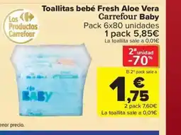 Carrefour Market CARREFOUR BABY Toallitas bebé Fresh Aloe Vera oferta