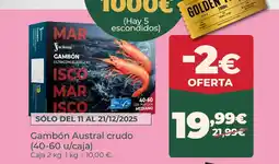 La Sirena Gambón Austral crudo oferta