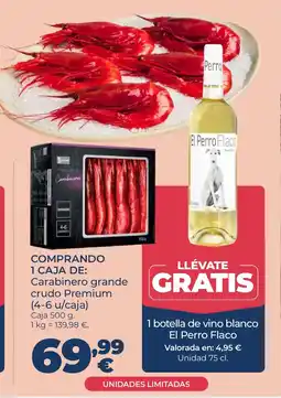 La Sirena Carabinero grande crudo Premium oferta