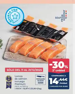 La Sirena Lomos de salmón noruego oferta