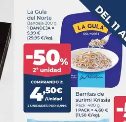 La Sirena LA GULA DEL NORTE oferta
