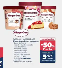 La Sirena HÄAGEN DAZS Tarrinas oferta
