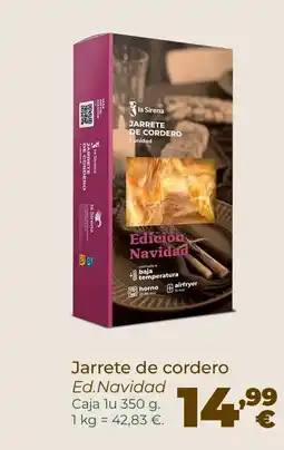 La Sirena Jarrete de cordero oferta