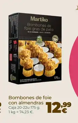 La Sirena Bombones de foie con almendras oferta