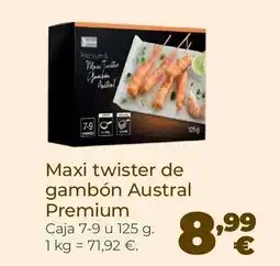 La Sirena Maxi twister de gambón Austral Premium oferta