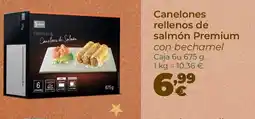 La Sirena Canelones rellenos de salmón Premium oferta