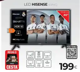 Tien 21 HISENSE Led 40a4q oferta