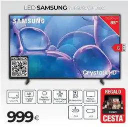 Tien 21 SAMSUNG Led tu85u8075fuxxc oferta