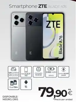 Tien 21 ZTE Smartphone blade a76 oferta