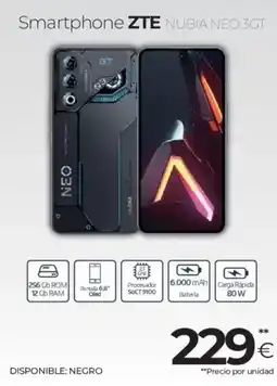 Tien 21 ZTE Smartphone nubia neo 3gt oferta