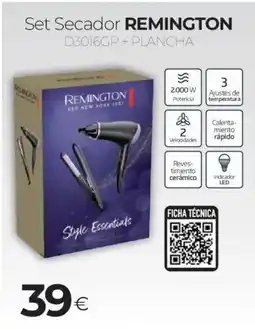 Tien 21 REMINGTON Set secador d3016gp + plancha oferta