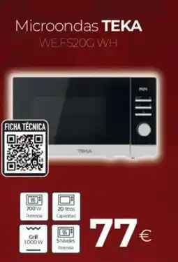 Tien 21 TEKA Microondas WE.FS2OG WH oferta