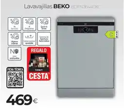 Tien 21 BEKO Lavavajillas bdfn26440xc oferta