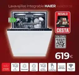 Tien 21 HAIER Lavavajillas integrable xi 6b0s3fsb oferta