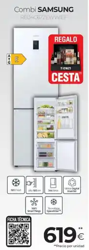 Tien 21 SAMSUNG Combi rb34c672eww/ef oferta