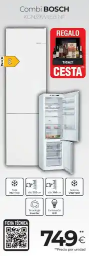 Tien 21 BOSCH Combi kgn39vweb nf oferta