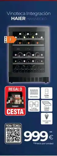 Tien 21 HAIER Vinoteca Integración HAKWBD60 oferta
