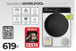 Tien 21 WHIRLPOOL Secadora cwd 94m wbs spt oferta