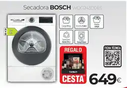 Tien 21 BOSCH Secadora WQG243DOES oferta