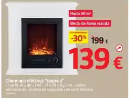 Bauhaus Chimenea eléctrica 'Segovia' oferta